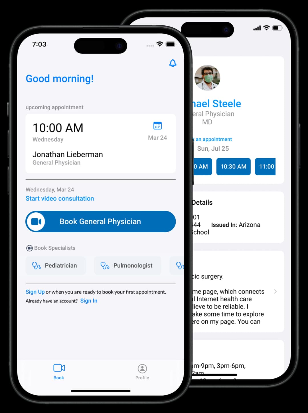 Image showing book doctor mobile views